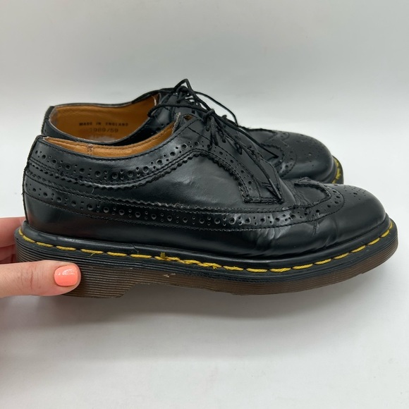 COPY - RARE Vtg Dr Martens 3989 Made in England Wingtip Black Brogues Oxfords C… - Picture 3 of 12